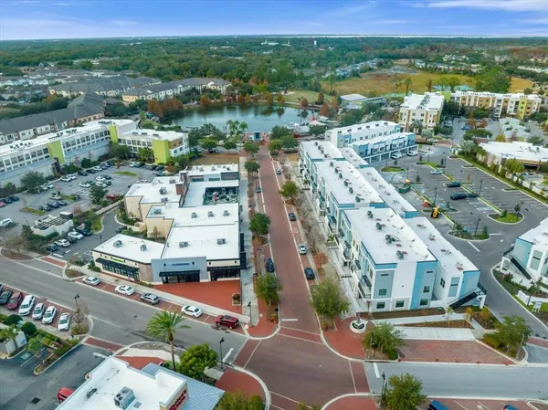 an aerial view of a city with lots of residential buildings