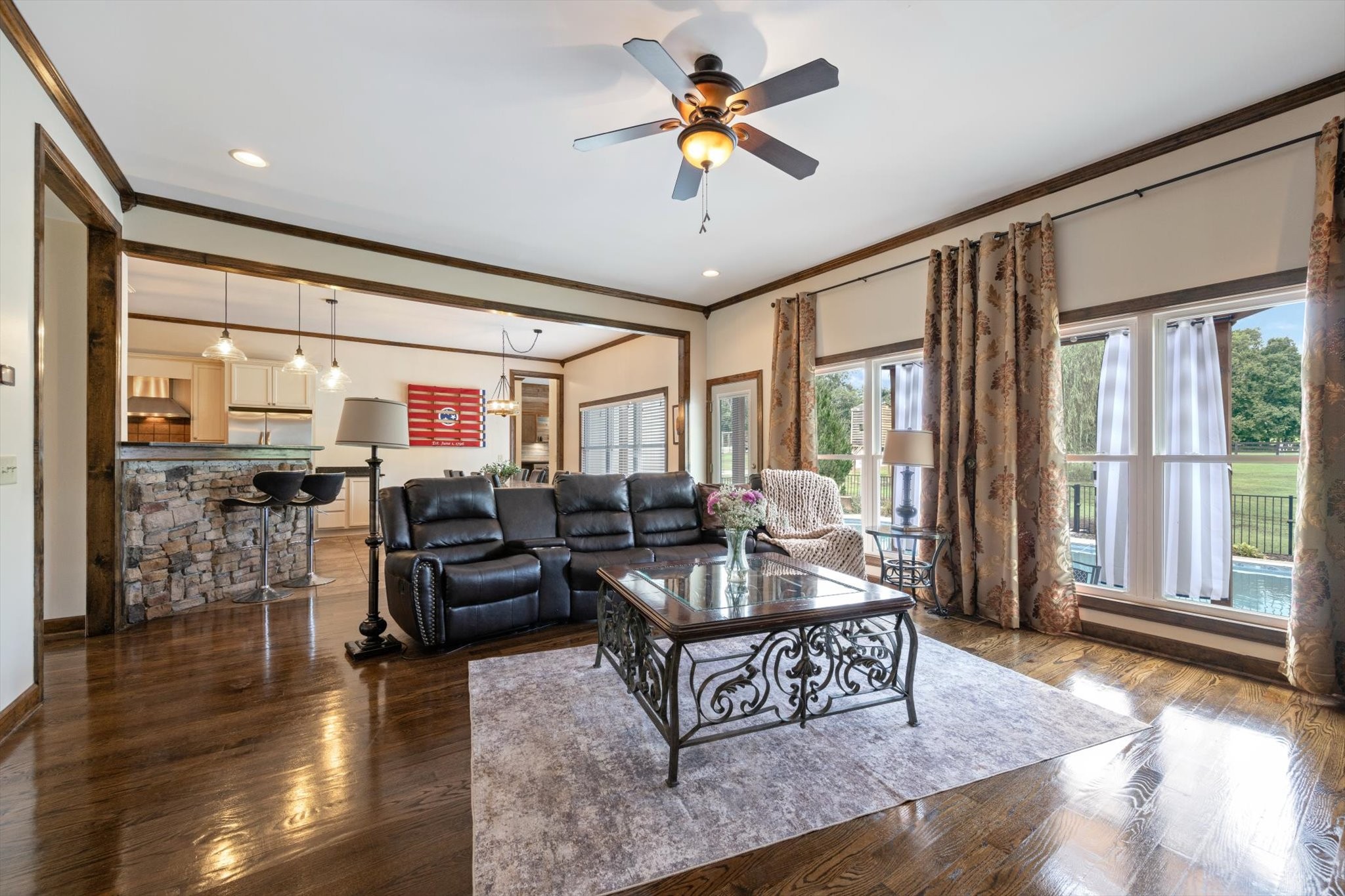 1779 Sedberry Road Franklin, TN 37064 - Photo 35 of 71 a living room with furniture large window and wooden floor