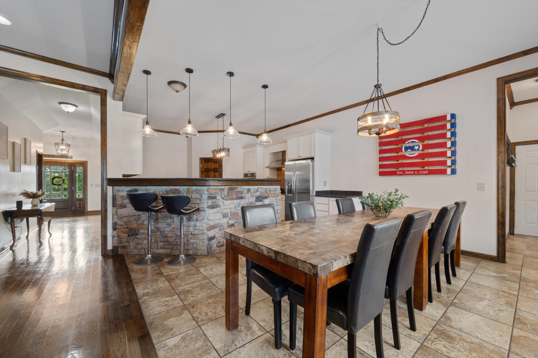 1779 Sedberry Road Franklin, TN 37064 - Photo 45 of 71 a dining room with furniture and wooden floor