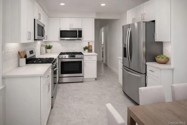 a view of a livingroom with furniture and window