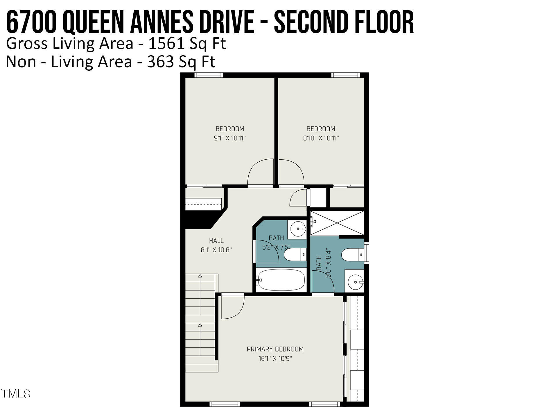 6700 Queen Annes Drive Raleigh, NC 27613 - Photo 27 of 28 second_floor queen anne