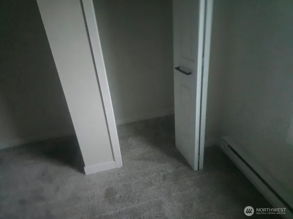 a view of a room with an empty space