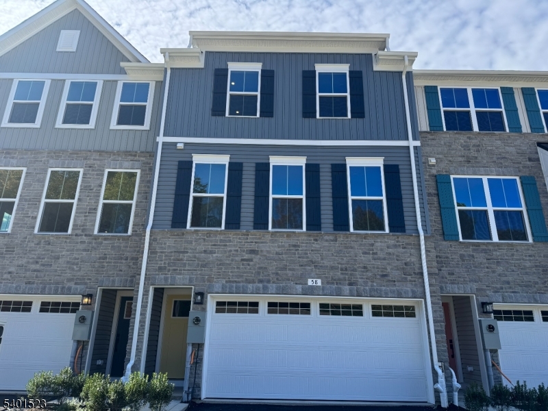 a front view of a building