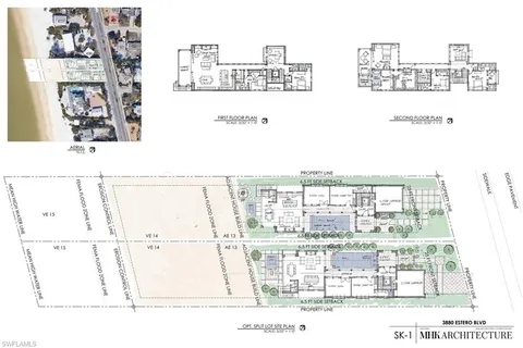 a view of a floor with wooden fence