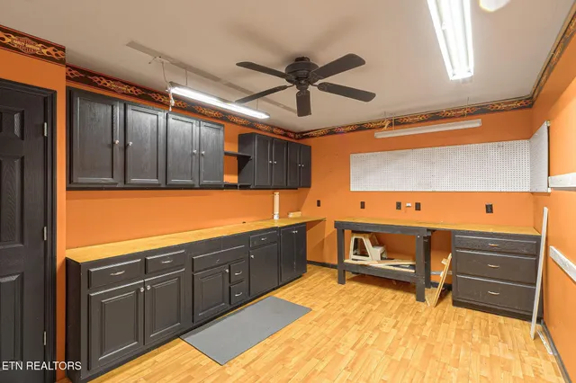 a view of backyard with green space