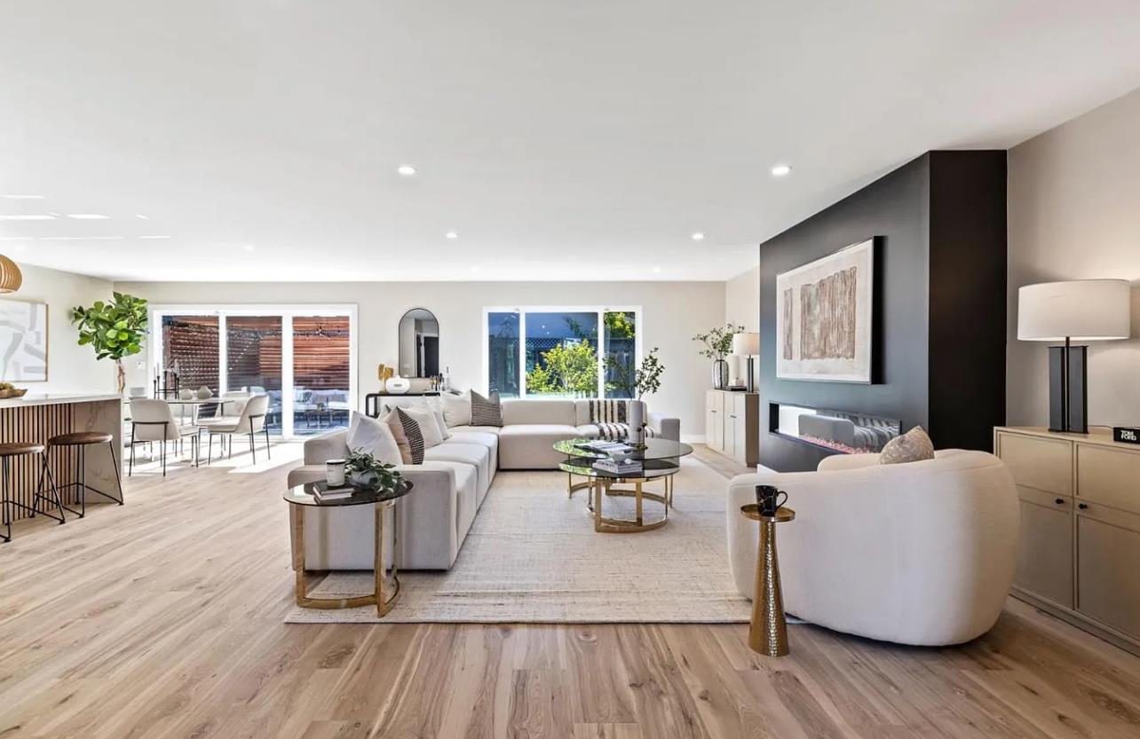 1439 Bittern Drive Sunnyvale, CA 94087 - Photo 8 of 28 a living room with furniture and a wooden floor