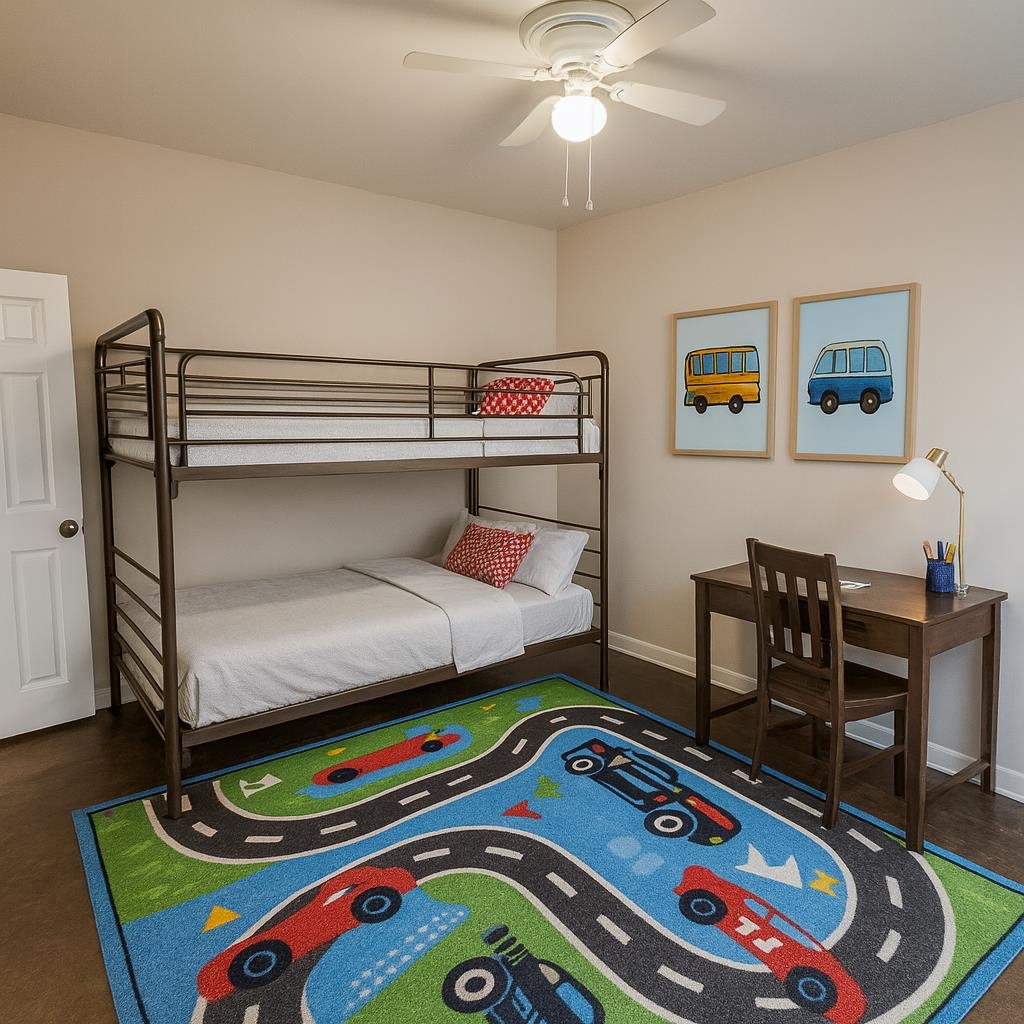 2277 Union Avenue, Unit 103 Memphis, TN 38104 - Photo 4 of 17 a bedroom with a bed and wooden floor