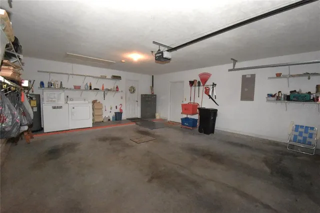 a utility room with cabinets