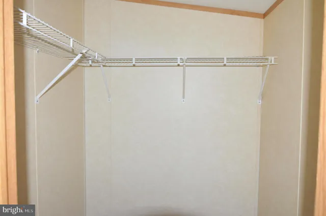 a close view of closet