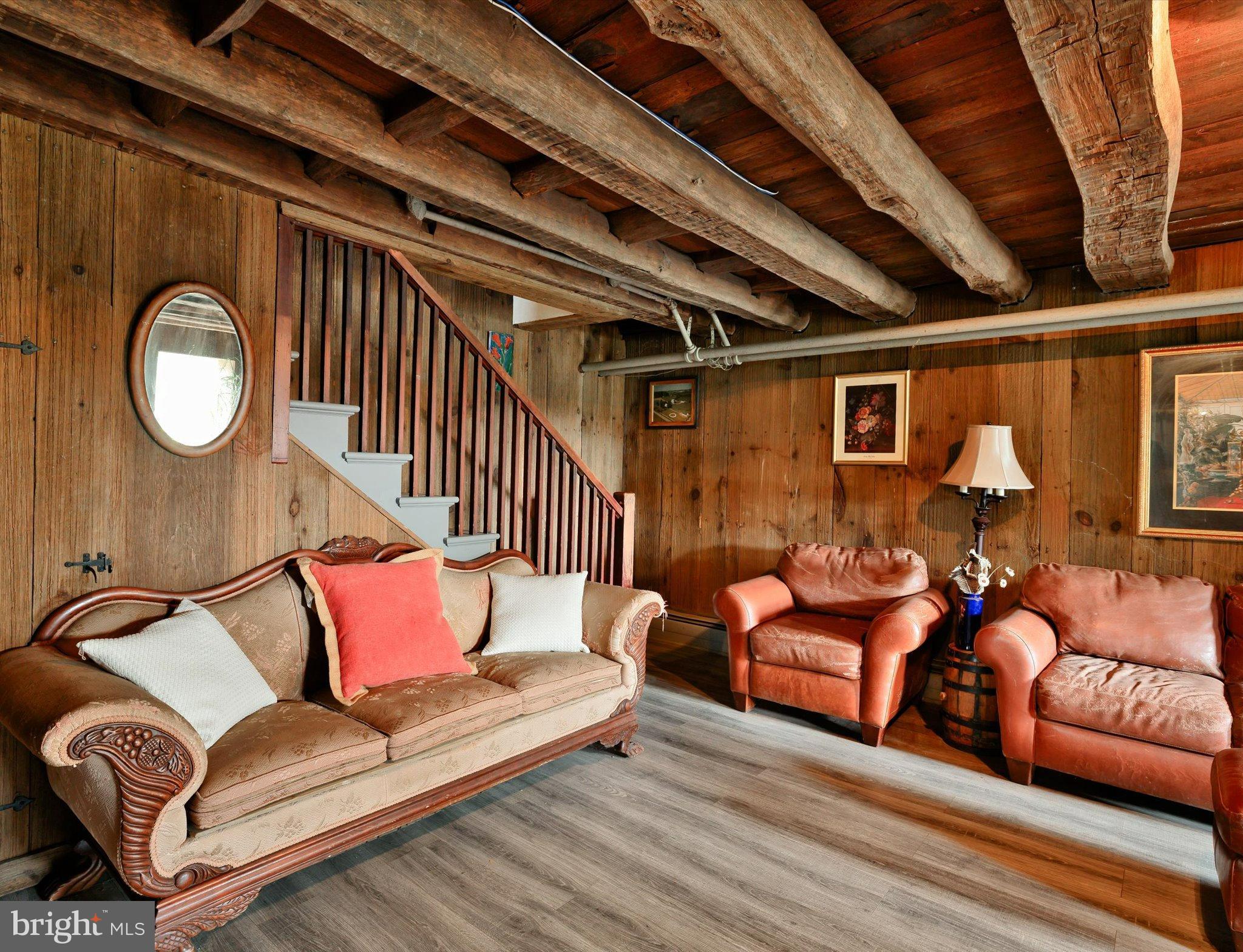 452 Sullivan Road Westminster, MD 21157 - Photo 40 of 63 lower level has historic wood walls and beams!