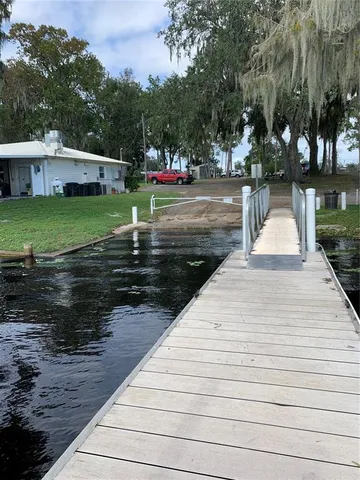 a garden view with a seating space