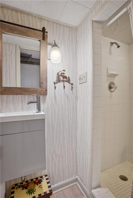 4241 Greenridge Road Pittsburgh, PA 15234 - Photo 32 of 50 a bathroom with a sink and a mirror