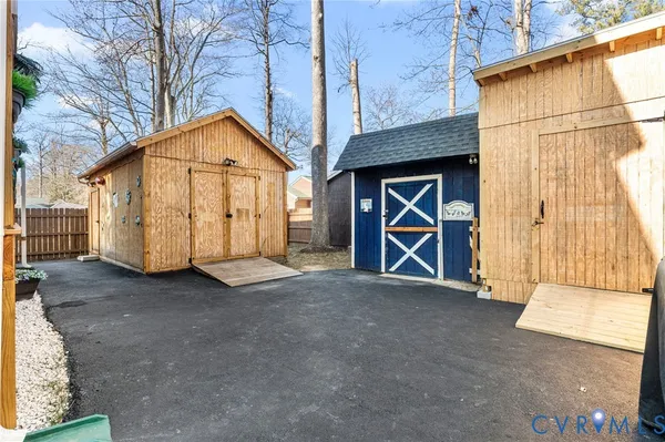 a view of backyard of house