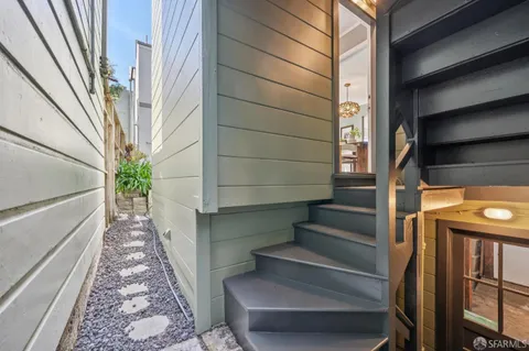 a view of an outdoor sitting area with chairs
