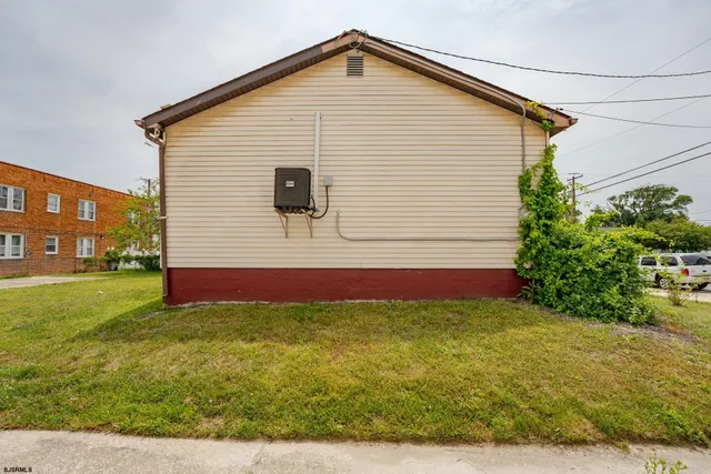 front view of a brick house