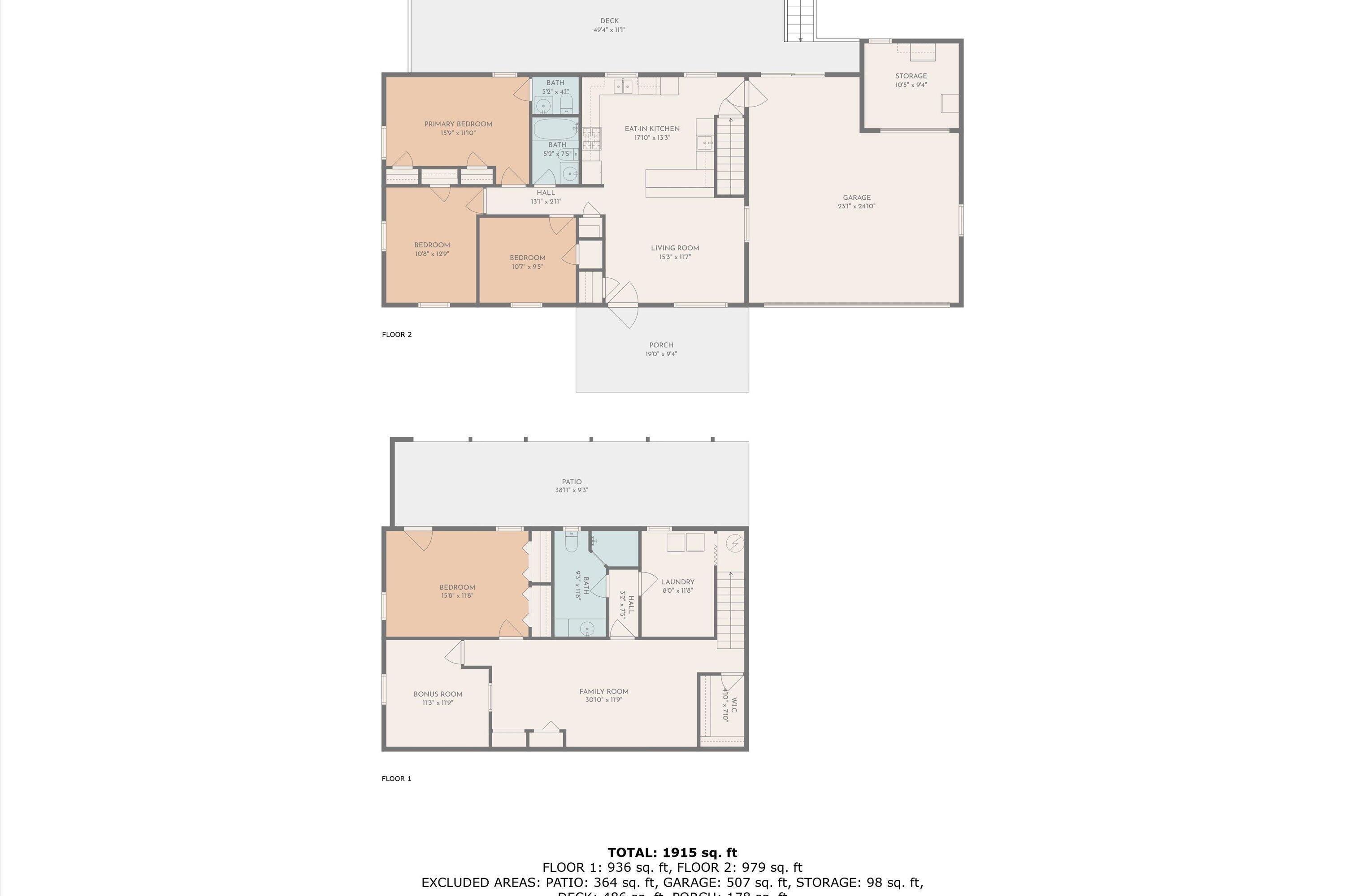 10396 Ivy Ridge Road Bent Mountain, VA 24059 - Photo 40 of 40 38-Floor Plan