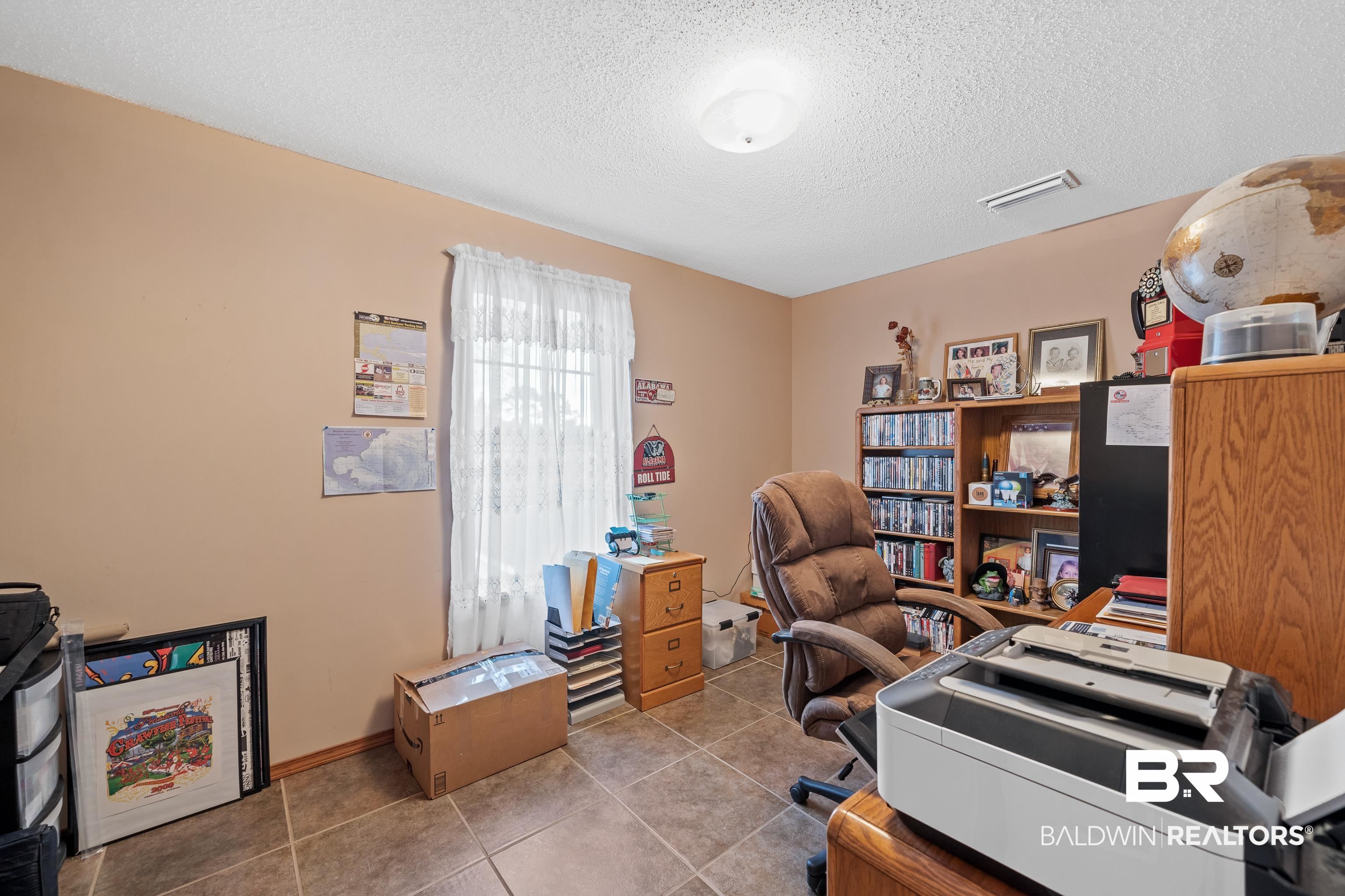 460 Ridgewood Drive Daphne, AL 36526 - Photo 19 of 31 Tiled office space featuring a textured ceiling