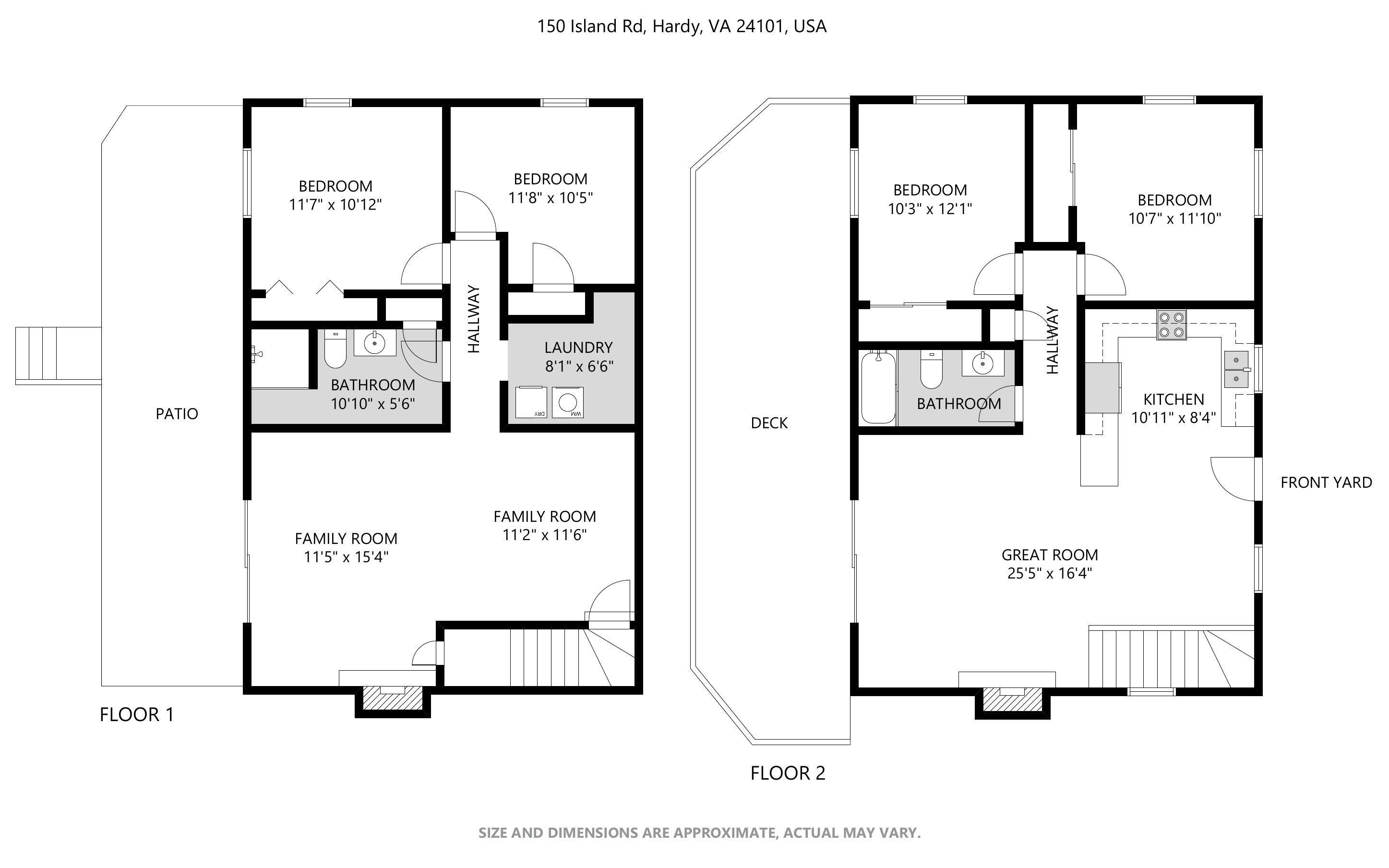 150 Island Road Hardy, VA 24101 - Photo 28 of 28 Island View Floor Plan