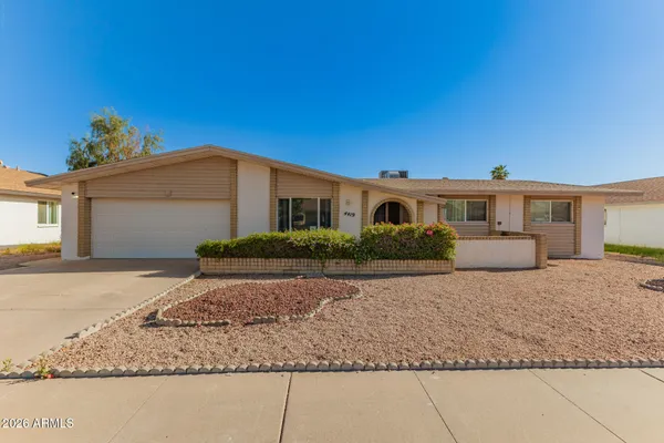 a view of a house with a patio