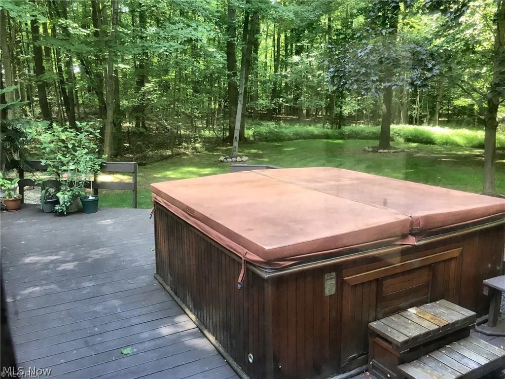 196 Bath Road Medina, OH 44256 - Photo 19 of 28 view of back yard from the hot tub on back deck