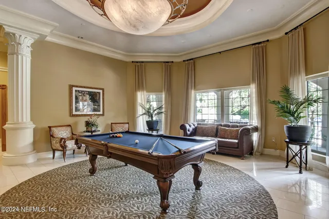 a view of a room with an empty space