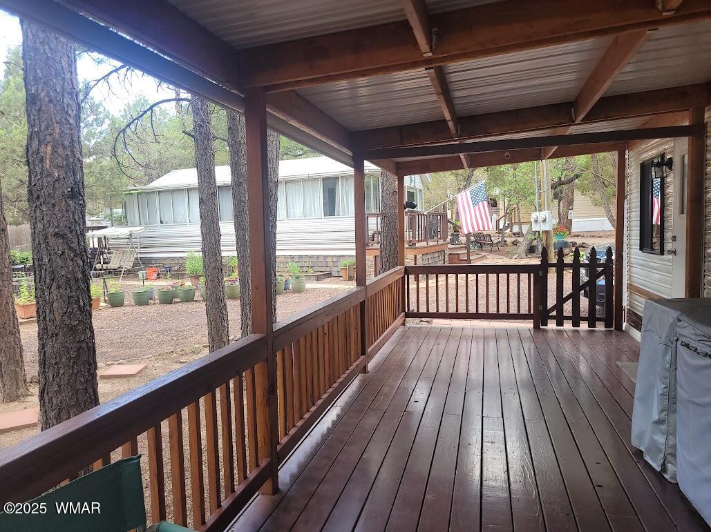 1930 Larson Road, Unit 8 Lakeside, AZ 85929 - Photo 17 of 26 20250609_120911 Deck
