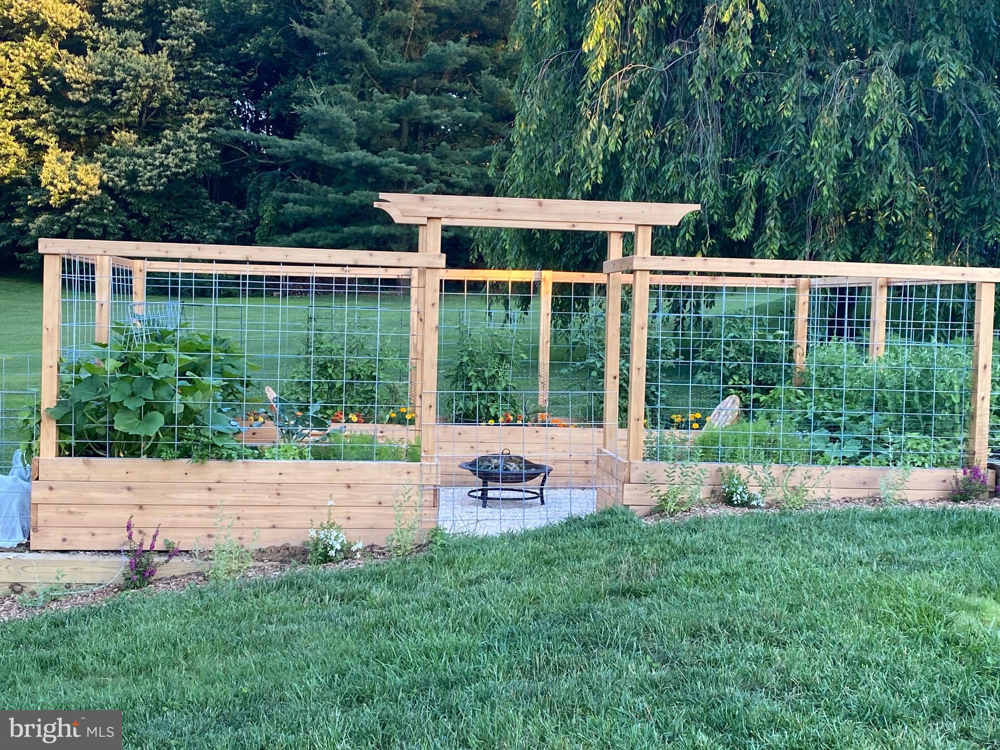1709 Campbell Road Forest Hill, MD 21050 - Photo 47 of 58 Custom Garden Area with Deer Fencing