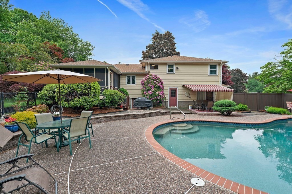 4 Kings Road Canton, MA 02021 - Photo 29 of 33 a view of a house with swimming pool and sitting area