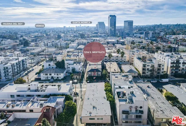 an aerial view of multiple house