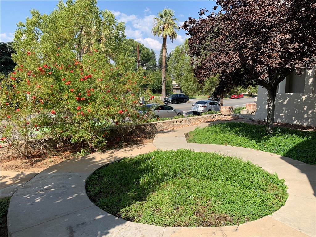 403 Cajon Street, Unit 5 Redlands, CA 92373 - Photo 15 of 16 a view of a backyard with swimming pool