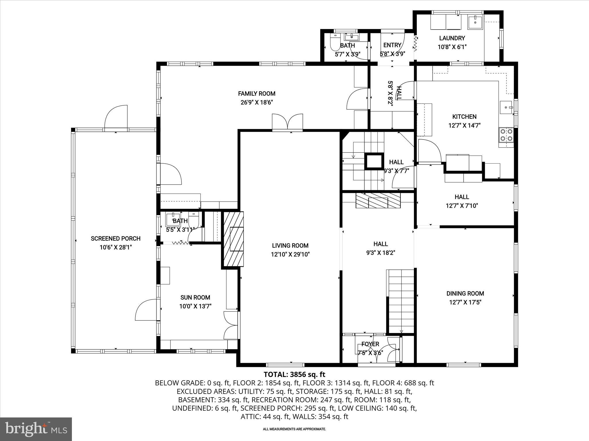2209 Ken Oak Road Baltimore, MD 21209 - Photo 100 of 102 Main Level Floor Plan
