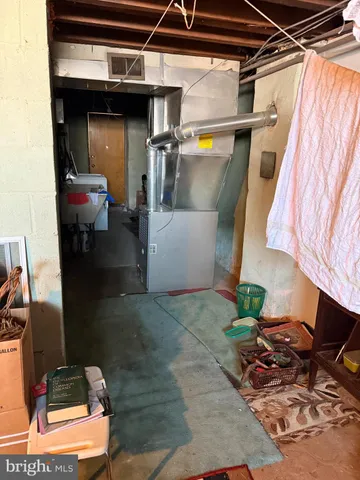 a view of storage and utility room