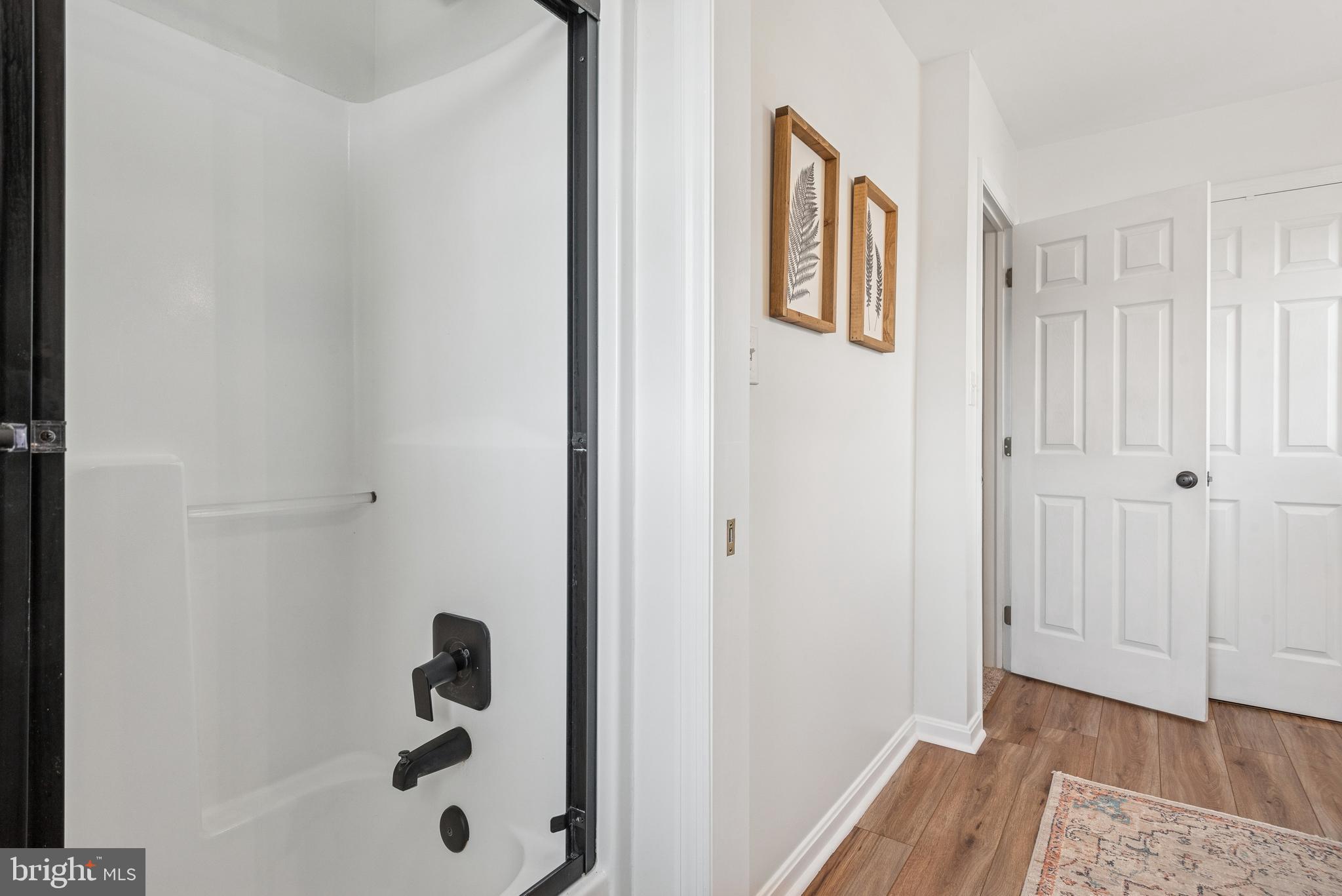 15 Limestone Court Lititz, PA 17543 - Photo 39 of 59 a view of bathroom with shower and hardwood floor