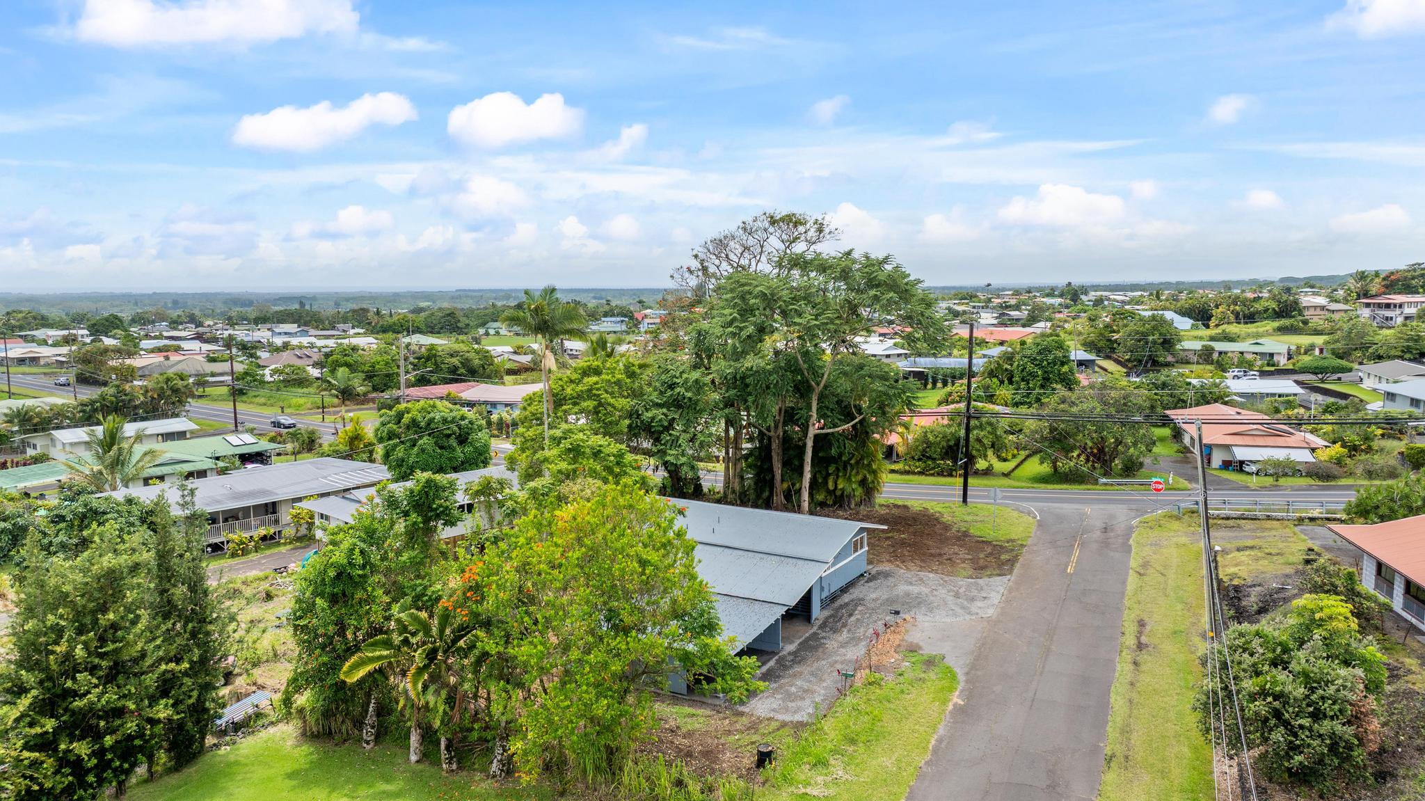 446 Ainaola Drive Hilo, HI 96720 - Photo 28 of 30 a view of a city with flower plants and wooden fence