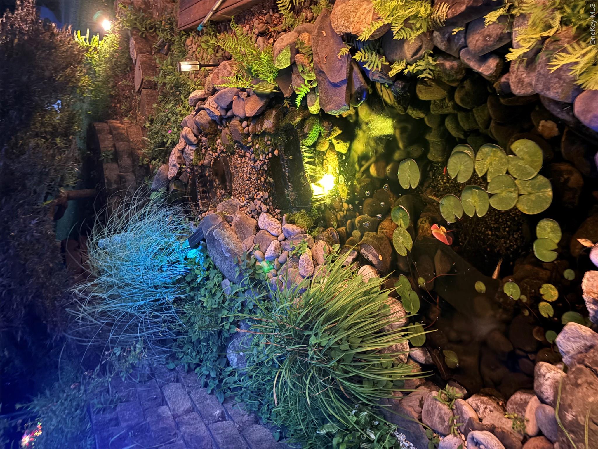 328 Big Island Road Florida, NY 10921 - Photo 40 of 43 View of Koi Pond at night