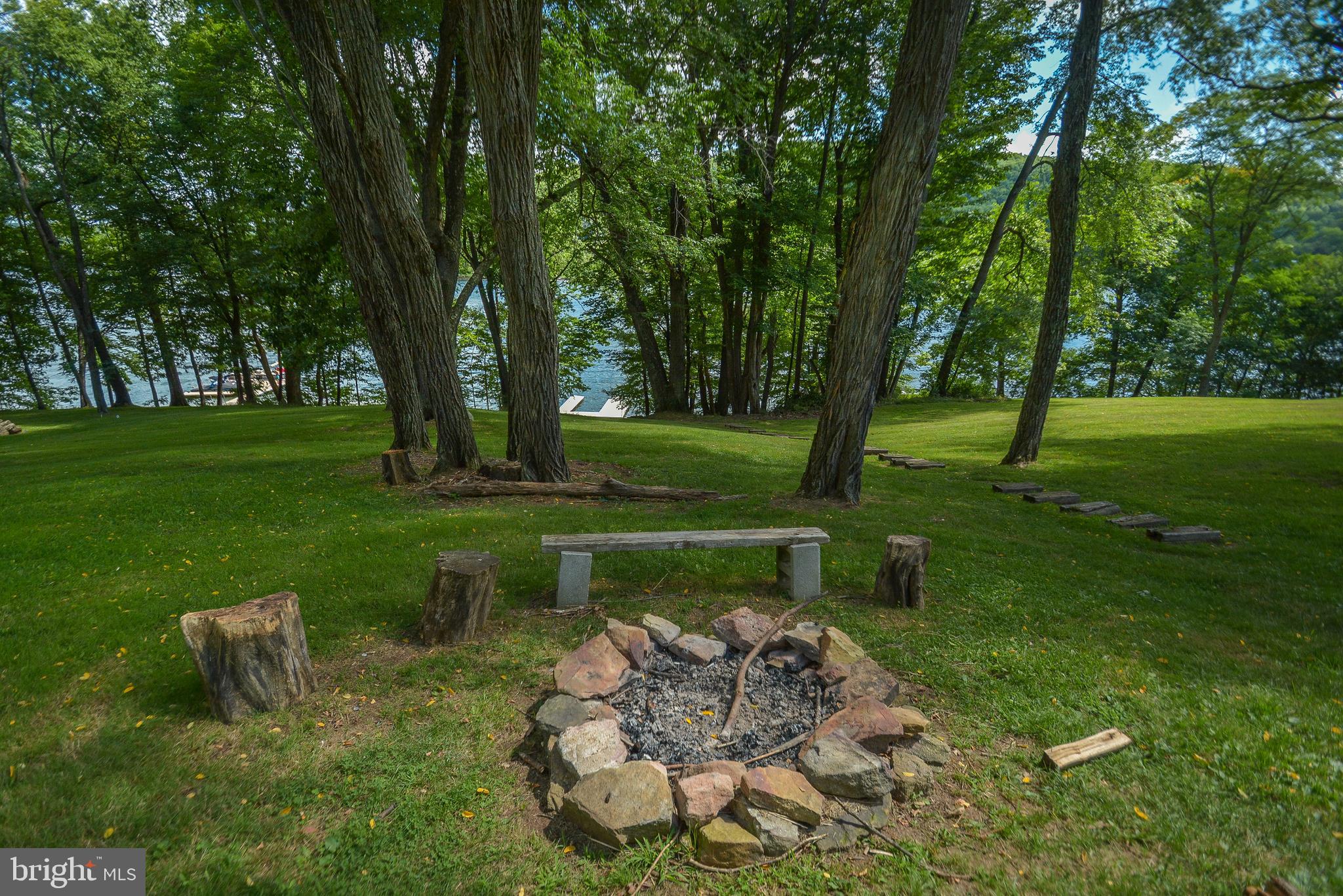 1417 Marsh Hill Road McHenry, MD 21541 - Photo 30 of 34 a backyard of a house with lots of green space and fountain