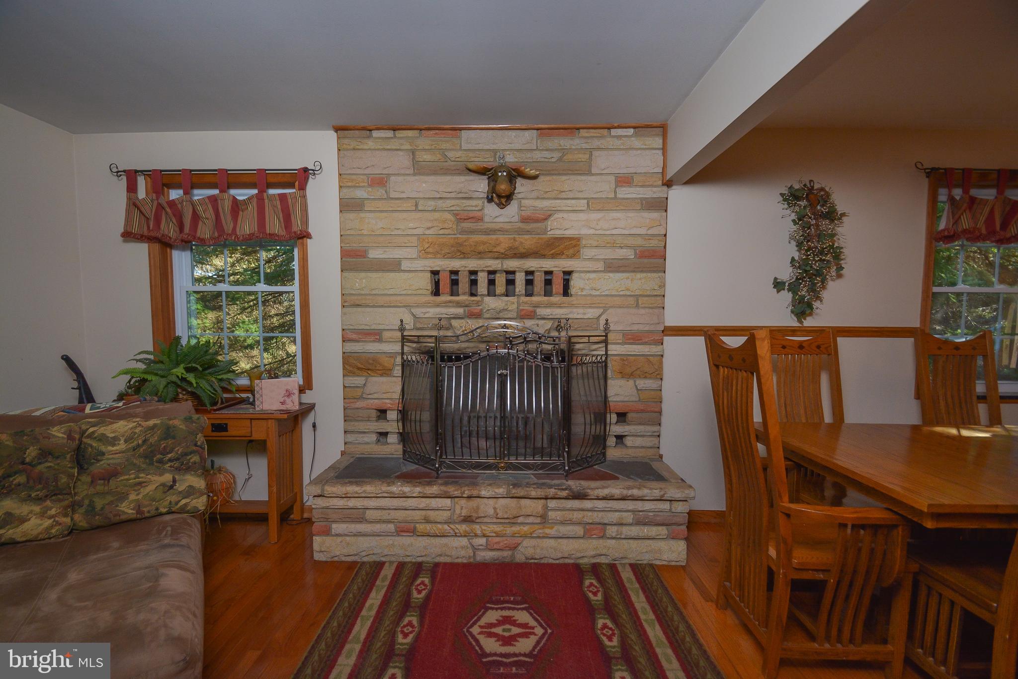 1417 Marsh Hill Road McHenry, MD 21541 - Photo 3 of 34 a living room with furniture and a fireplace