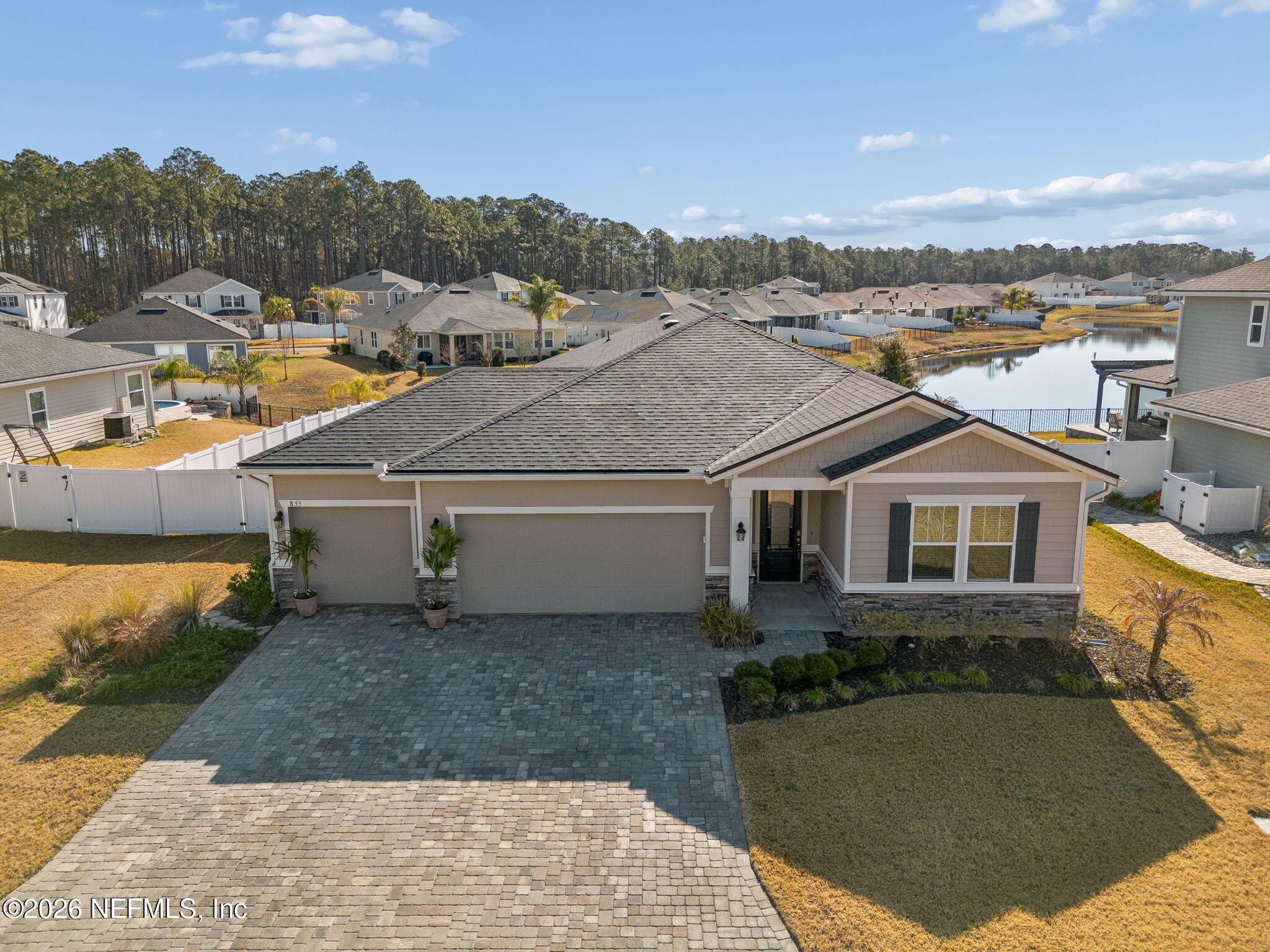 855 Flach Drive St. Johns, FL 32259 - Photo 65 of 75 Aerial Front Yard