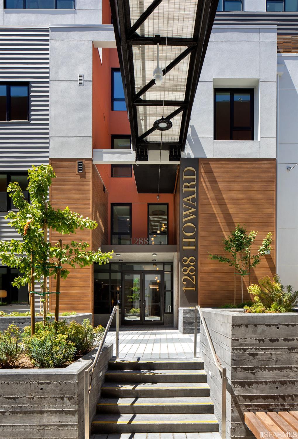1288 Howard Street, Unit 611 San Francisco, CA 94103 - Photo 28 of 48 a front view of a house with a yard