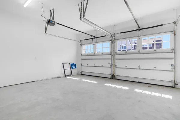 a view of a room with storage