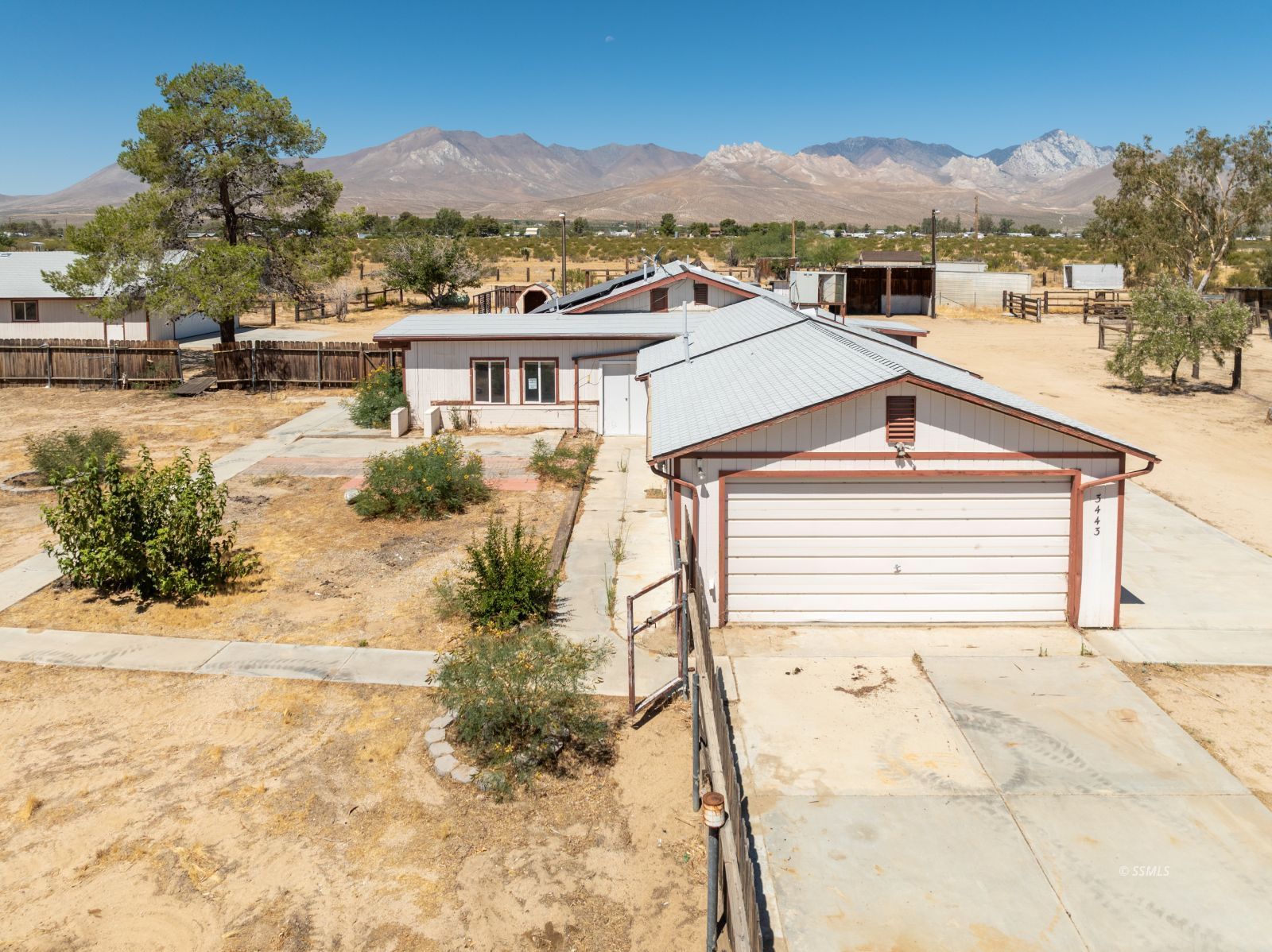 3443 3rd Street Inyokern, CA 93527 - Photo 1 of 24 a view of a house with a mountain yard