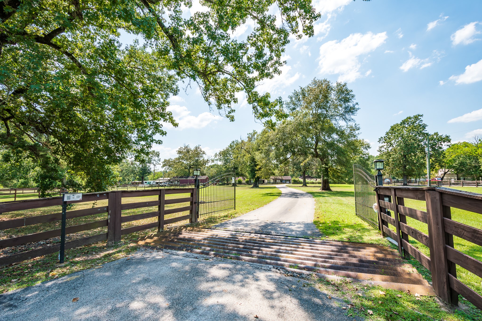 16410 Farm To Market 1485 Conroe, TX 77302 - Photo 2 of 47 a view of a swimming pool with a patio and a yard