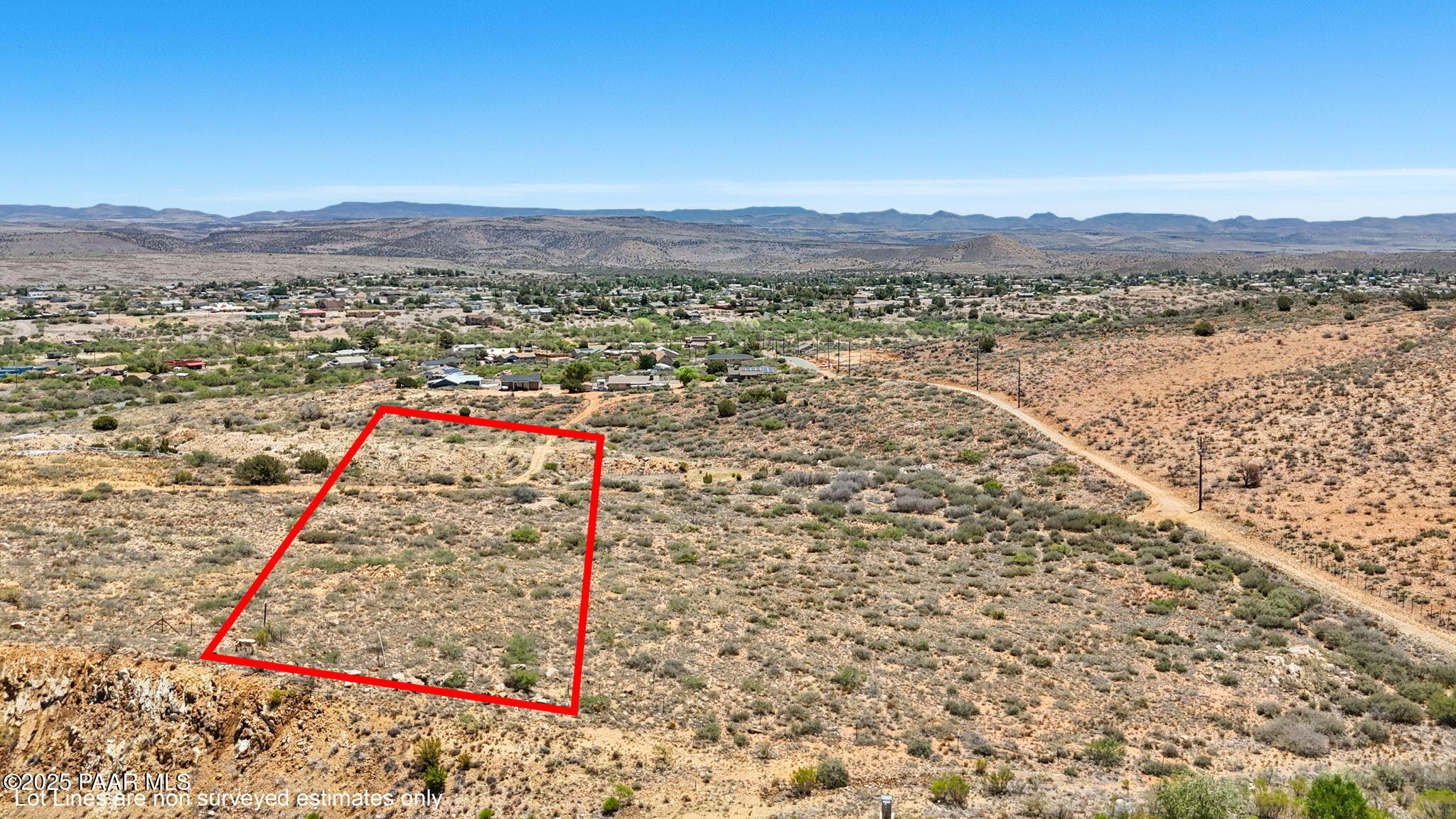 0 South Lot J - Val Vista Road Mayer, AZ 86333 - Photo 7 of 15 7-007J Aerial_4 Lot Lines