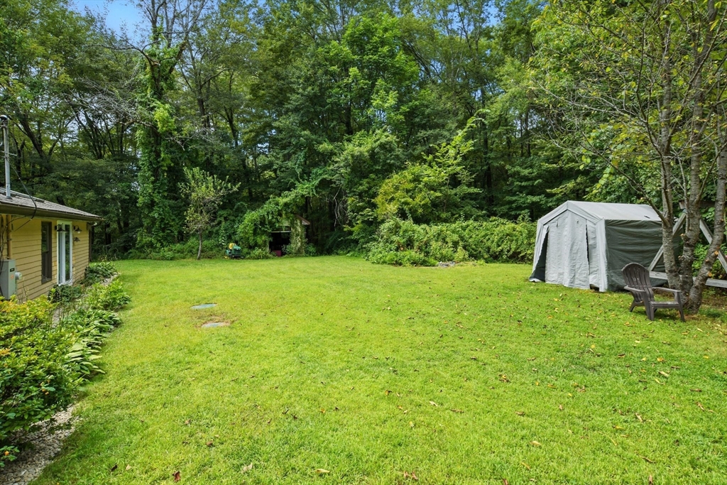68 Stagecoach Road West Brookfield, MA 01585 - Photo 34 of 40 a view of a backyard with potted plants and large trees
