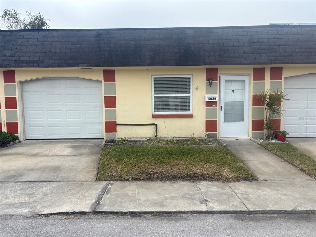 a front view of a house