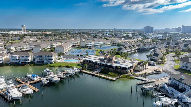 an aerial view of a ocean
