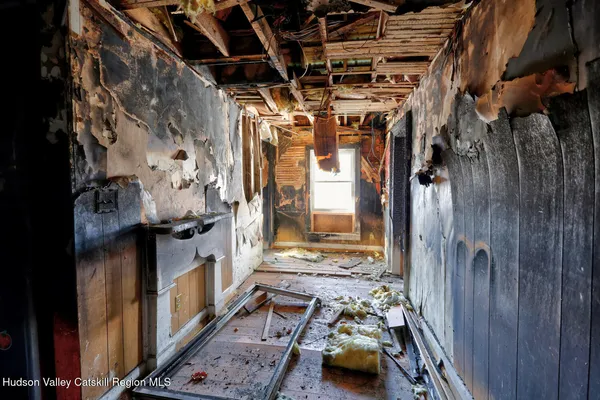 a front view of a house with a garage