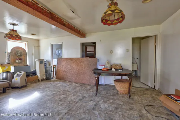 a car parked in front of a house