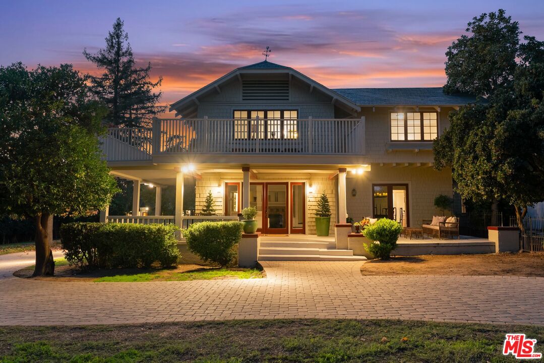 a front view of a house