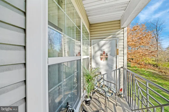 a view of a glass door with a glass door